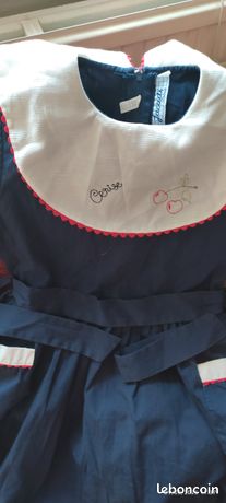 Robe D'été Verte Foncée Jacadi Pour Fille 6 Ans - Longue Et élégante - Idée Cadeau - Très Bon état