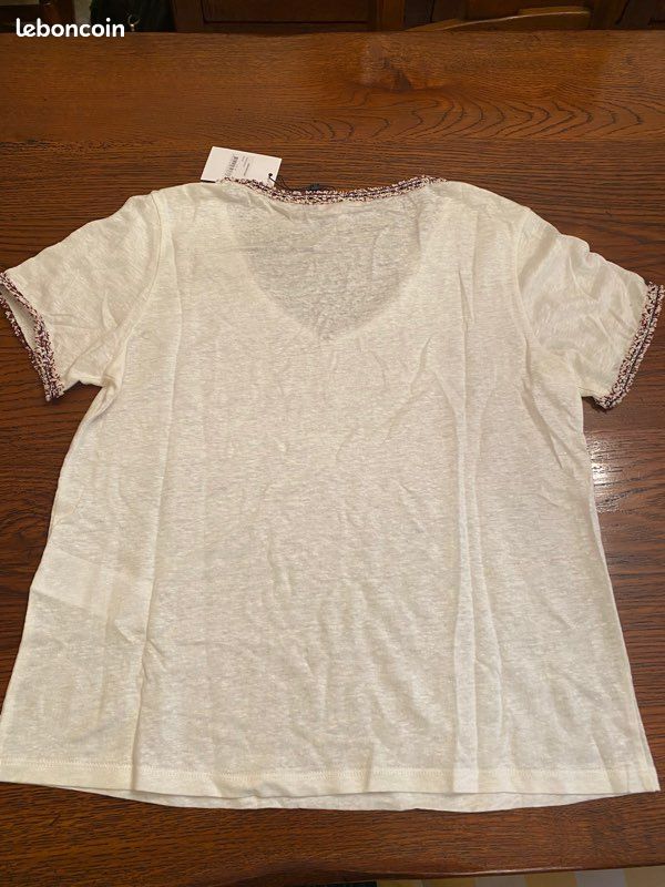 T-shirt Claudie Pierlot écru neuf (image 2)