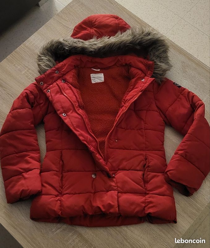 Doudoune Veste 10 Ans Fille Veste/Doudoune Rouge Fille 10 Ans
