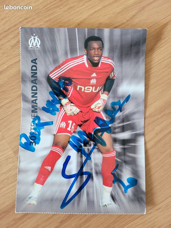 CARTE SIGNATURE PREPRINT MATTEO GUENDOUZI / Football olympique Marseille OM 2023 EUR 7,00