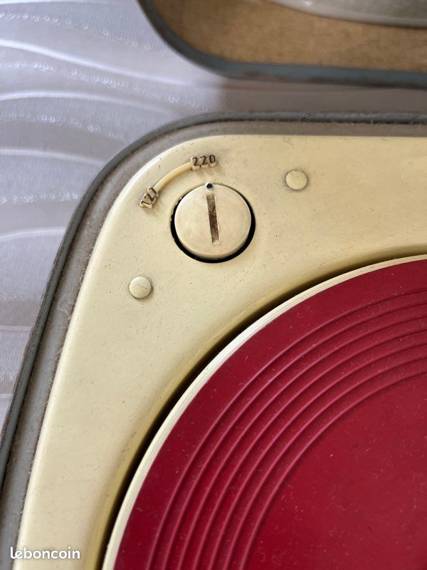 Electrophone Teppaz Oscar Major années 60 Bordeaux qui fonctionne - Collection