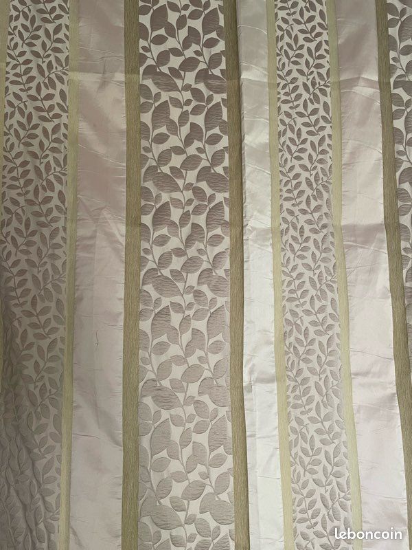 Paire de rideaux beige Compagnie des étoffes (image 2)