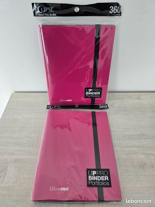 Lot de 2 portfolios Ultra Pro Éclipse 360 Hot Pink (image 1)