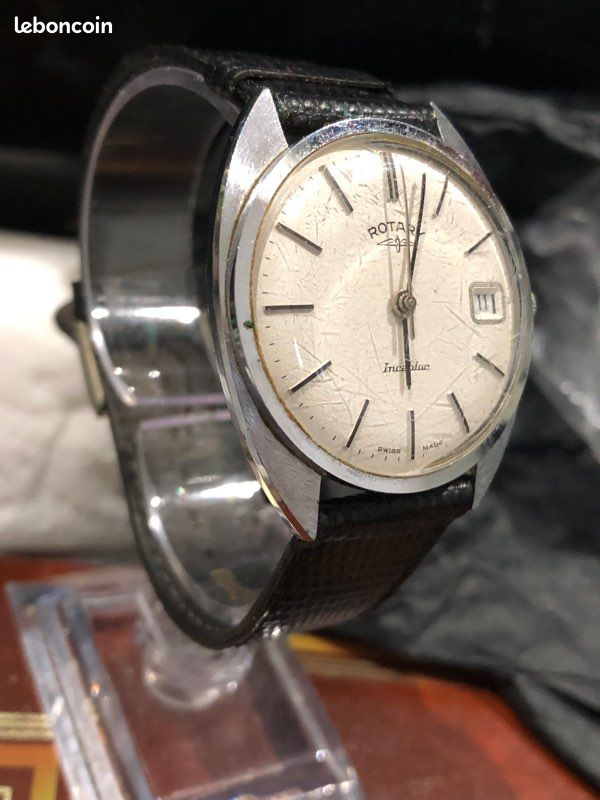 Mouvement De Montre Mécanique Ancien – Marque Rotary – Occasion, Pour Réparation Ou Collection