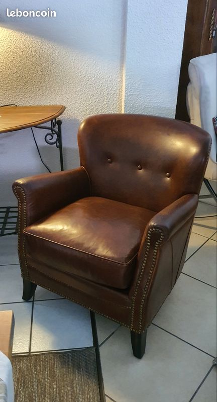 Salon Club cuir vintage à 4 places (image 3)
