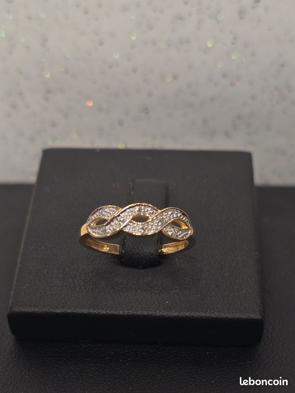 Or Jaune Bague E BAGUE OR JAUNE E BLANC 750/000 (18 Carats)