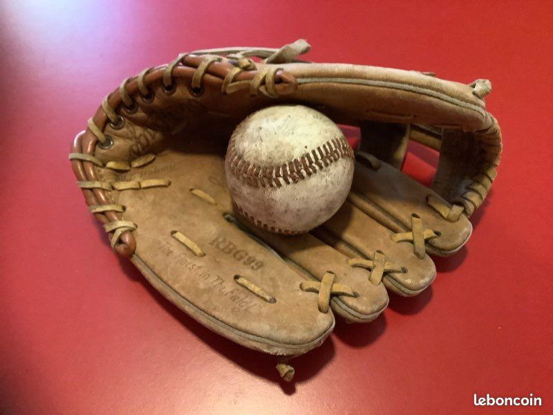 Papier peint Old vintage baseball gant de cuir