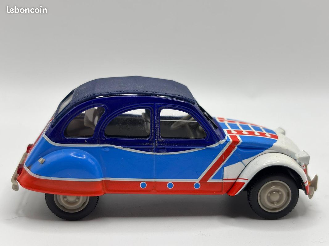 Miniature Franstyle Citroën 2CV Cabriolet Sarhy Bleue 1/43
