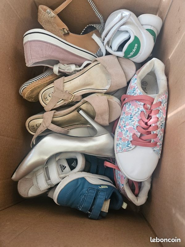 Lot vêtements femme + enfant + chaussures (image 2)