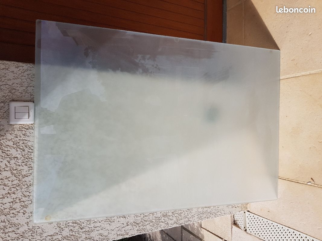 Plateau de verre bureau ou châssis (image 1)