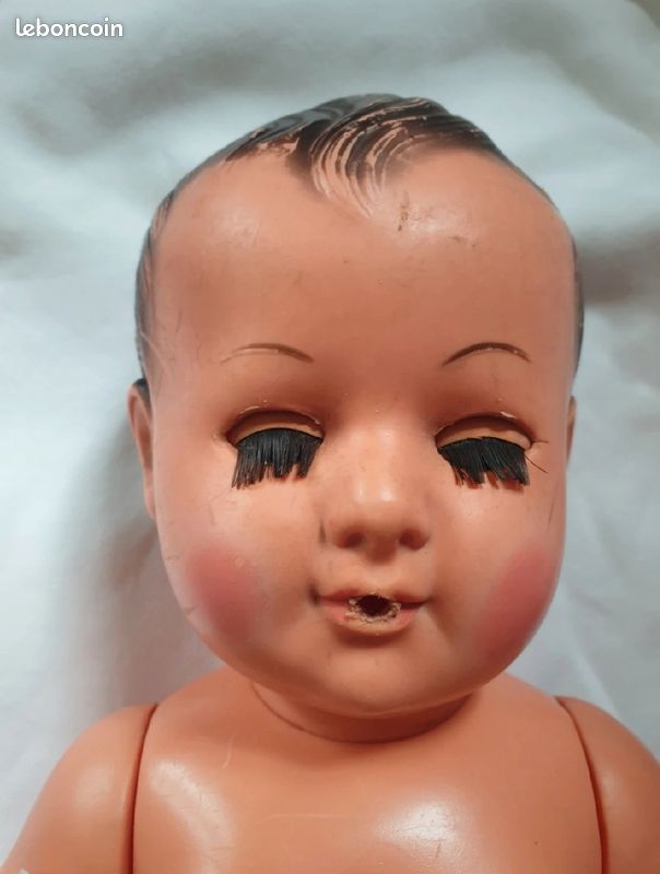 Ancienne Poupée Petitcollin Le Véritable Baigneur – Petit Colin 25 Cm (fabrication France)