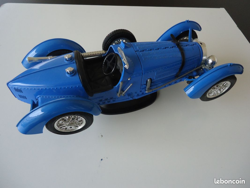 Bugatti Type 59 1934 – Burago 1/18, Acier, Bleue, Occasion (sans Rétro)