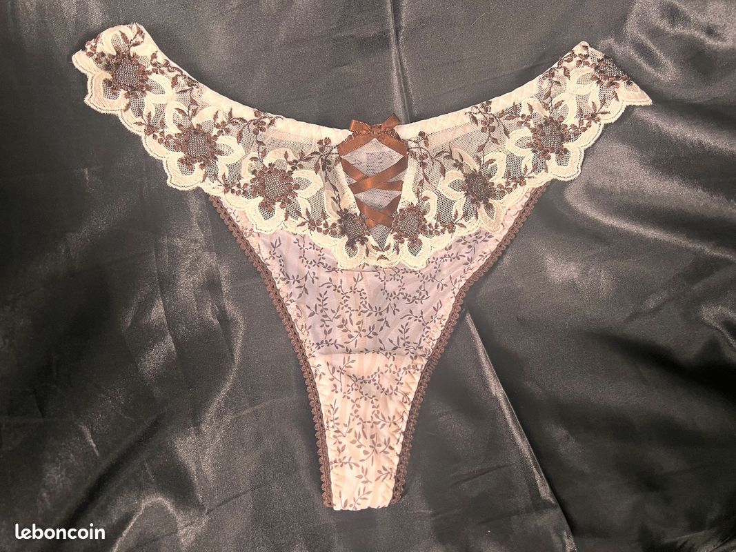 Culotte Satin Culotte Shorty Grise Et Noire Neuve Taille 40 EUR