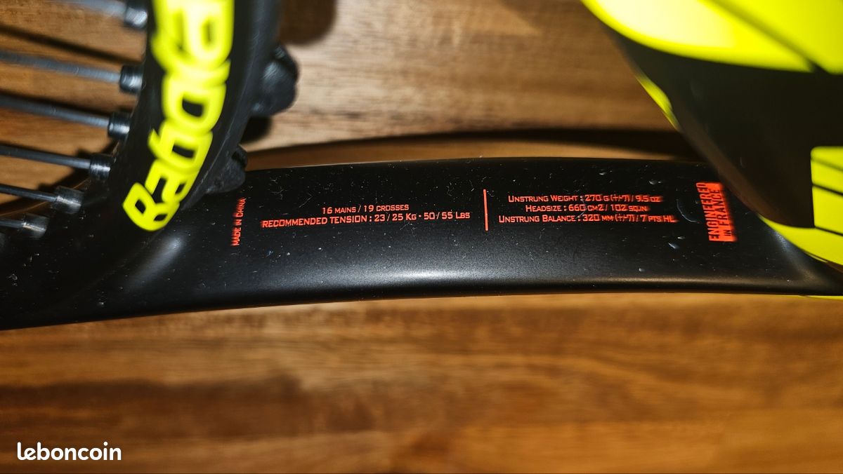 Raquette Babolat Aero G – Jaune – Une Utilisation – Erreur D’achat