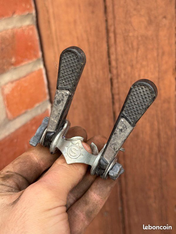 Anciennes manettes de dérailleur velo cycle SIMPLEX NEUVE NOS AUTHENTIQUE - Équipements vélos