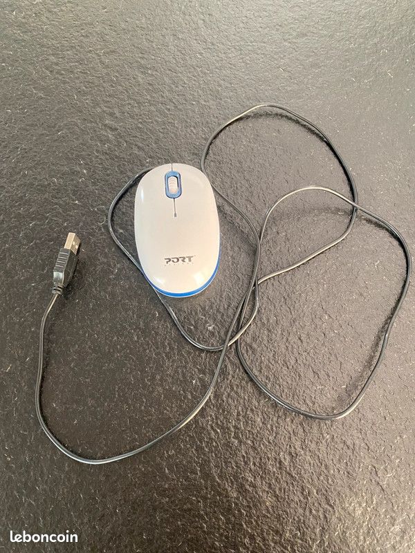 Souris d'ordinateur couleur blanc marque port design (image 1)
