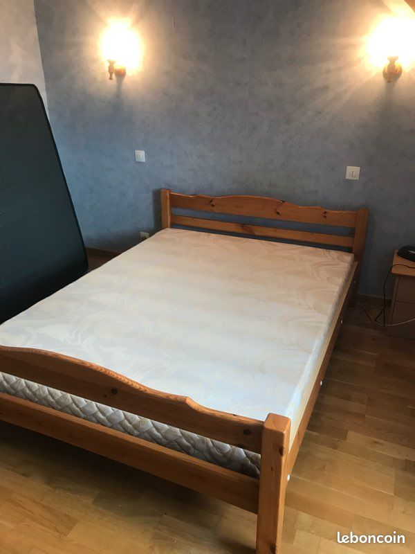 Lit complet 140 + matelas et sommier (image 2)