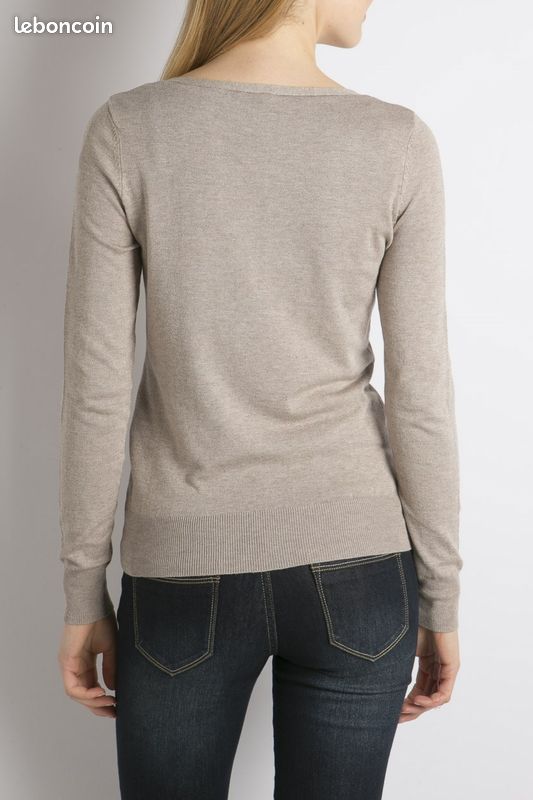 Pull Femme Kiabi Gris - Taille 38/40 (M) - Occasion En Excellent état