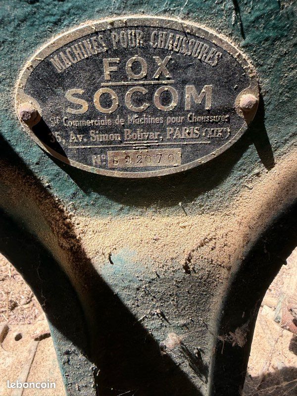 Ancienne machine de cordonnier FOX SOCOM (image 1)