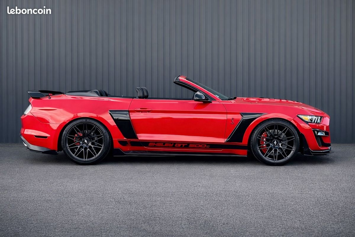 Ford Mustang Cabriolet V8 GT 5.0l - 421cv BVA6 - Look Shelby GT 500 – Full options – Jantes 20’ – Hifi Shaker + caisson basse coffre – Pack Individual – Pack Confort – Pack Sécurité – Garantie 1 an (image 7)
