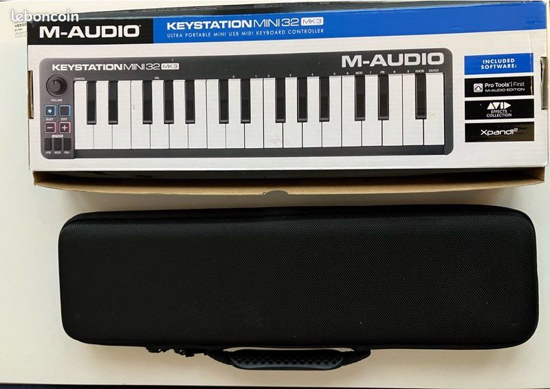 Housse Rigide Khanka Pour Clavier M-Audio Keystation Mini 32 MK3 | Étui De Transport Protection