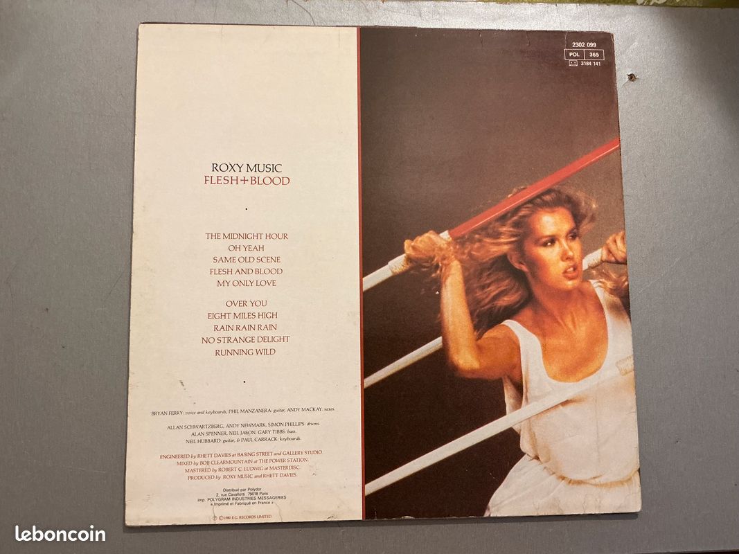 Vinyle Roxy Music – Flesh + Blood (1980) 🎧 (image 2)
