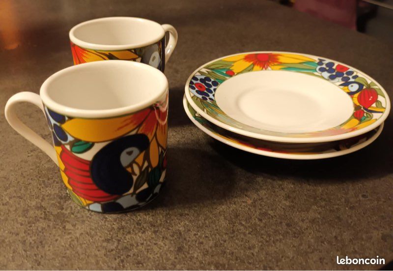 Lot de 2 tasses et 2 soucoupes (image 3)