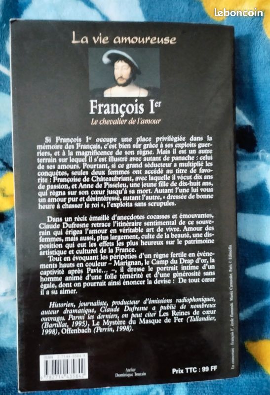 Livre François 1er Le chevalier de l'amour (image 2)