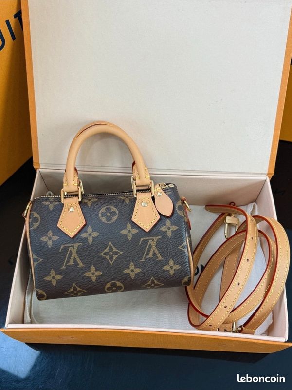 Sacs Louis&Vuitton Nano Speedy - Iconique petit sac cylindre (image 1)