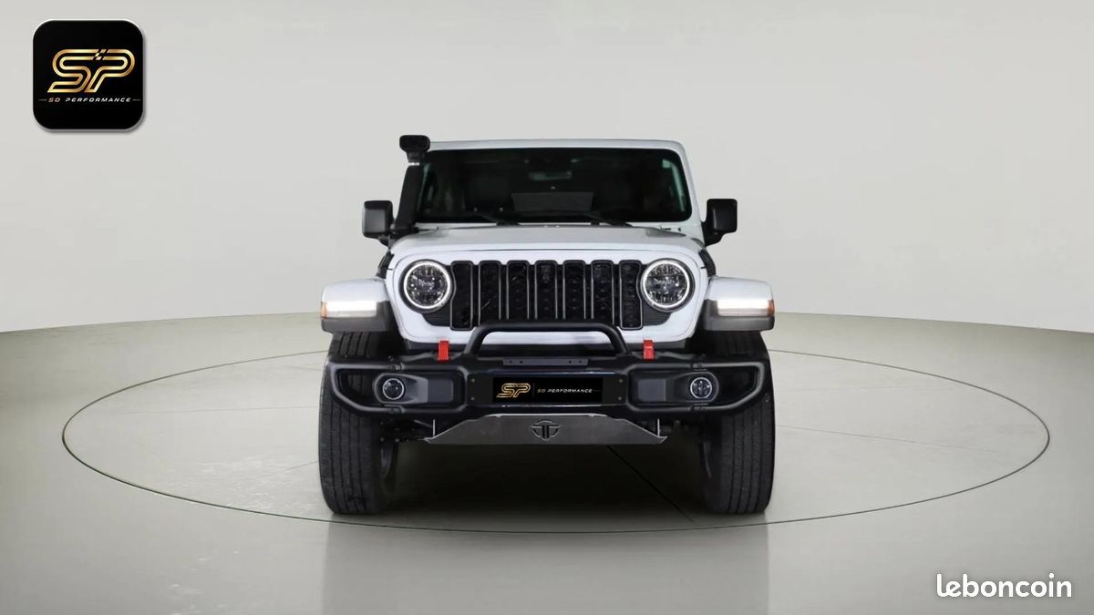 Jeep Wrangler Unlimited Sahara 2.0 Turbo 272 ch * 4x4 * Full Cuir * ACC * CarPlay * Écran 12.3 * LED (image 2)