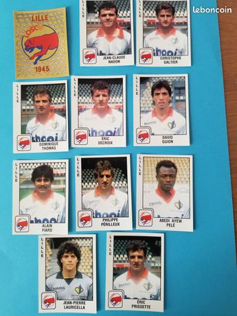 Lot de 2 stickers panini foot 88 Montpellier - Collection