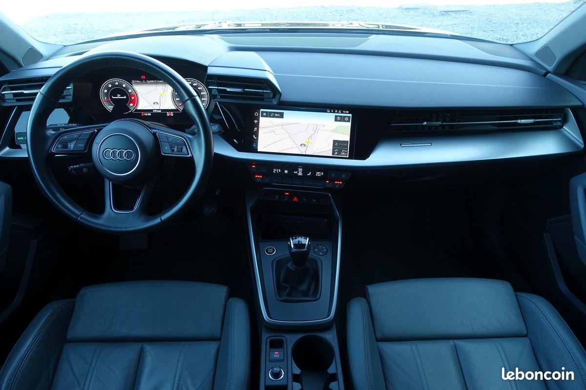 A3 Berline 35 Tfsi 150ch S-Line Virtual cockpit/Cuir sport chauffant/GPS Europe/Carplay/LED/1*Main/Garantie 12 Mois (image 11)