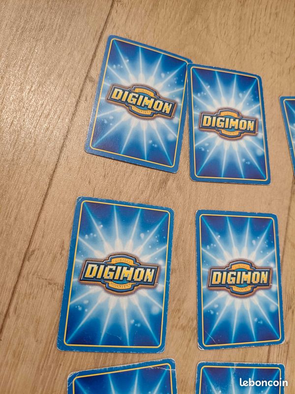 Lot de 16 cartes Digimon jaune Cartes en français De état moyen à très bon état (image 4)