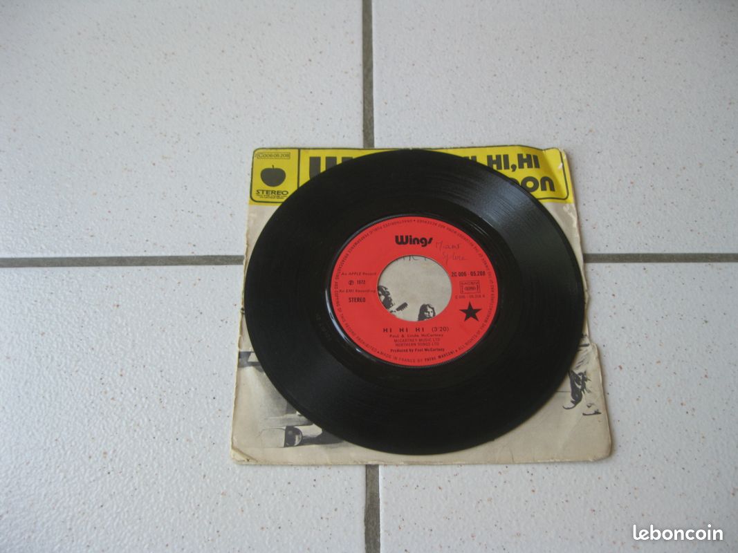 VINYLE 45 Tours SP des WINGS ( BEATLES ) (image 3)