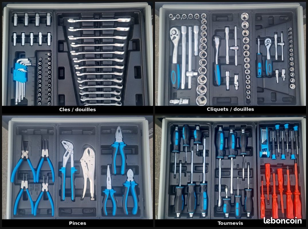 🔧 servante d'atelier günter wagen "germany tools professional" – 4 tiroirs garnis + 2 tiroirs libres – neuve – 900 (image 3)
