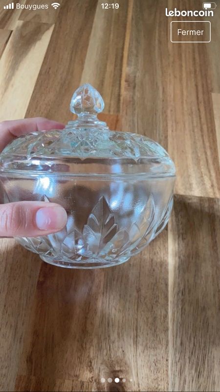 Vintage sucrière ou bonbonnière vercapel (image 3)