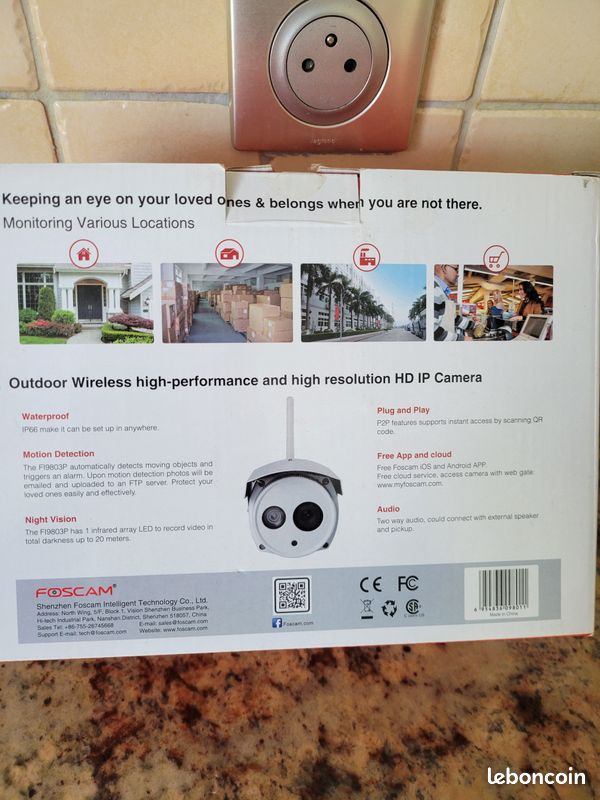 Caméra De Surveillance Intérieure Et Extérieure Wifi FOSCAM D2EP 2 Megapixels 89983246