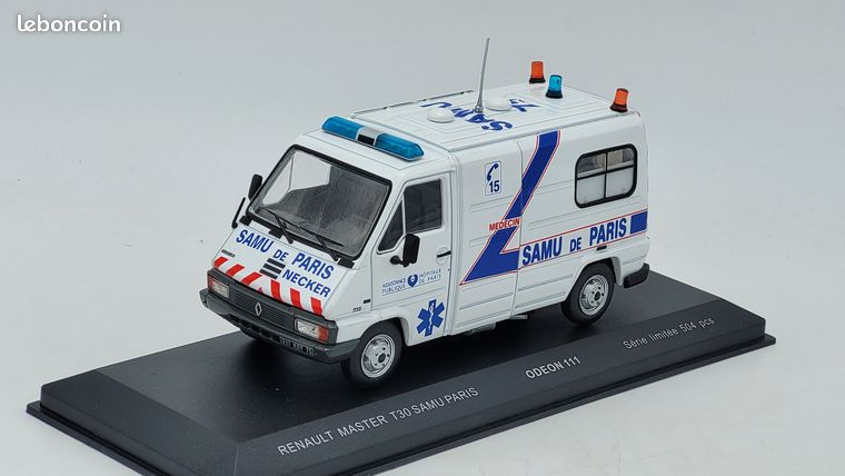 RENAULT - MASTER T30 VAN VTU VILLIERS SAPEURS POMPIERS 1/43 de Odéon Odeon 101 | Achetez sur