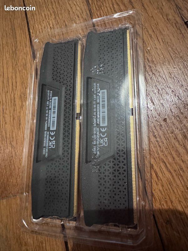 Barrettes de RAM CORSAIR Vengeance DDR5 6000 MHz CL40 - Accessoires informatique