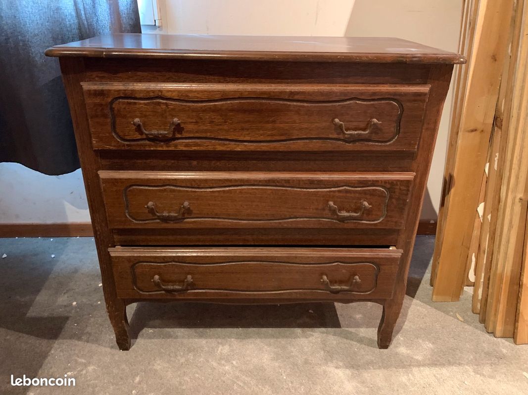 Commode ancienne marron (image 1)