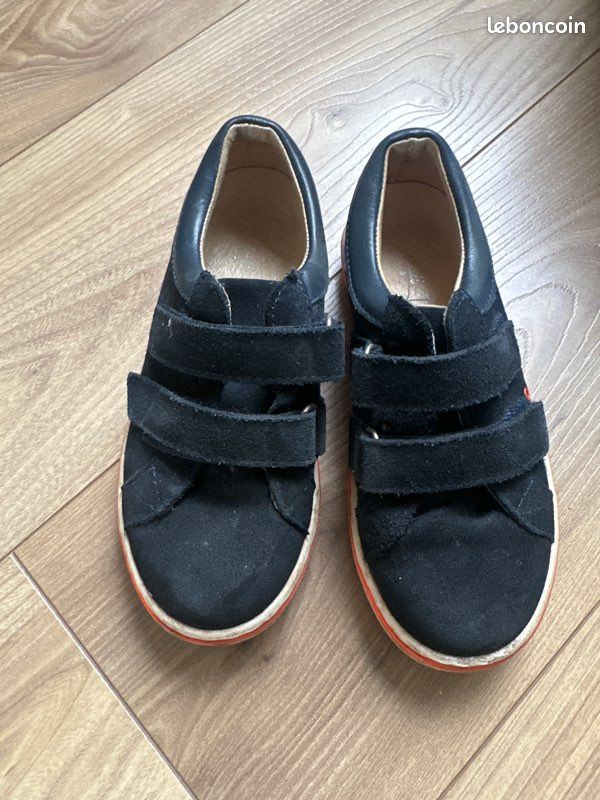 Chaussures Jacadi En Cuir Taille 32 - Neuf Avec Emballage - Couleur Gris Unisexe Enfant