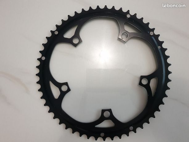 Jeu De Plateaux Vintage Campagnolo Record – 53/42 Dents – 135 BCD – Alu – Occasion