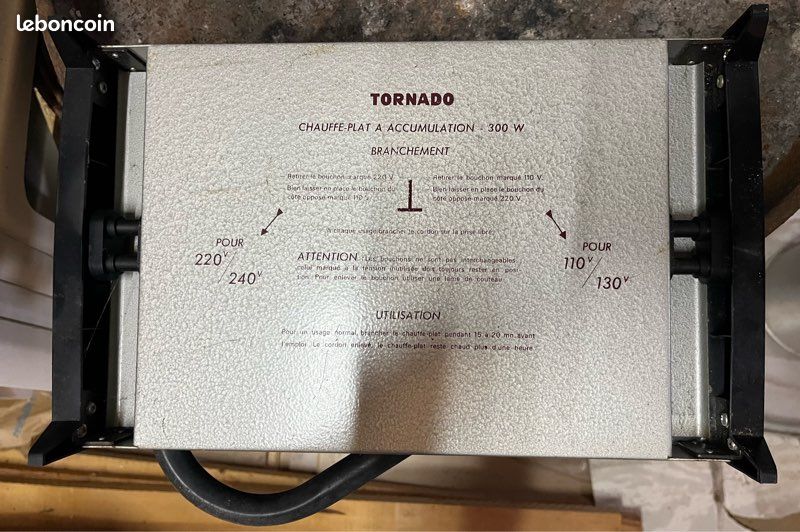 Chauffe-plat TORNADO à accumulation - 300W (image 1)