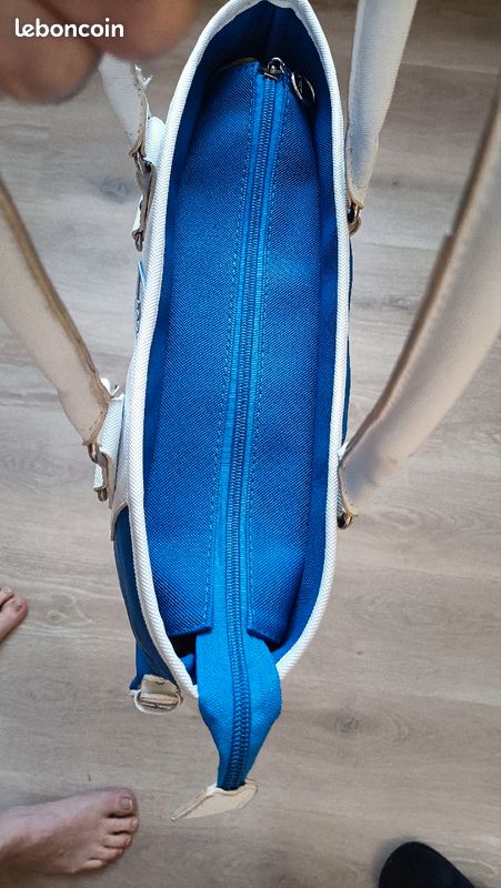 Sac Lacoste femme bleu vintage (image 7)