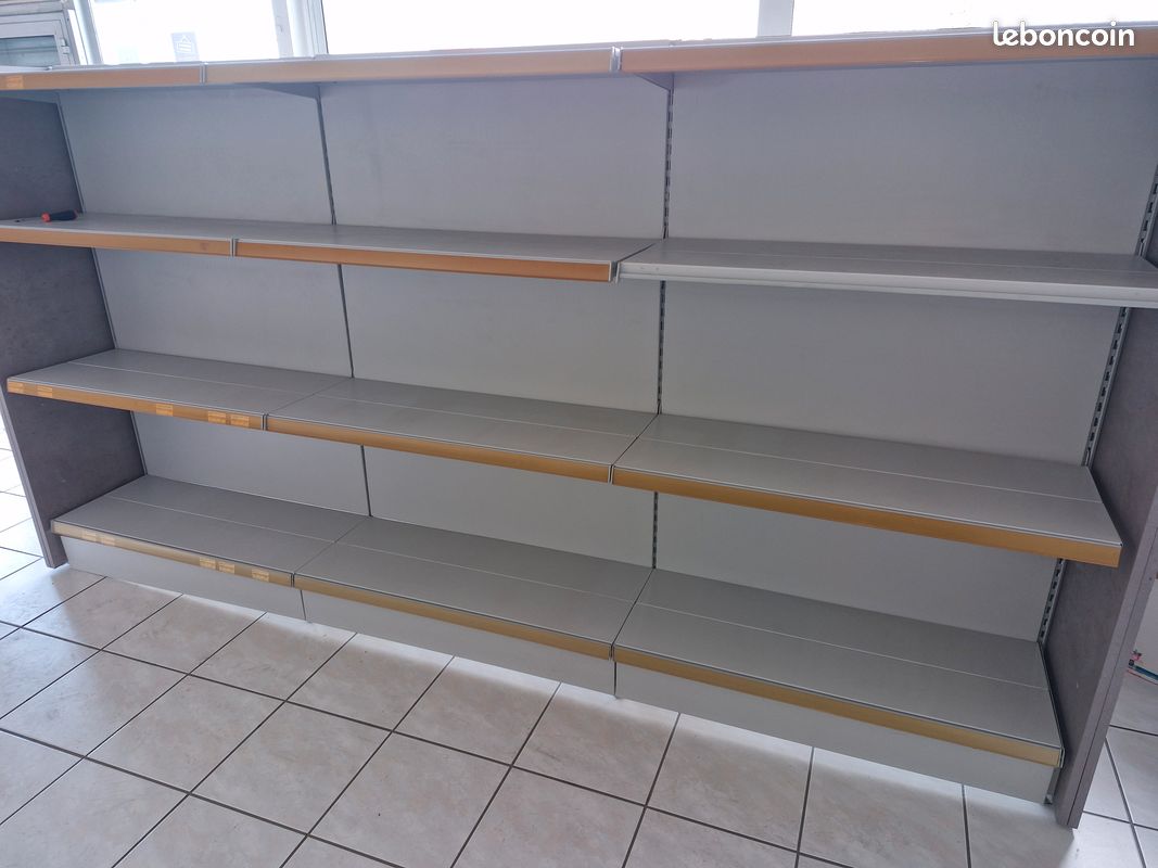 Etagere centrale agencement magasin grise (image 4)