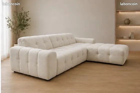 Canapé Angle BUBBLE COLLIAS 🛋️ Personnalisable • Confort Premium • Angle droit ou gauche - MARSEILLE (image 3)