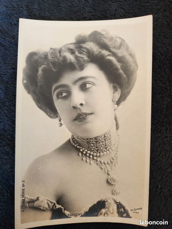 Lot 7 CPA Actrices théâtre, cabaret, années 1900 Art Nouveau