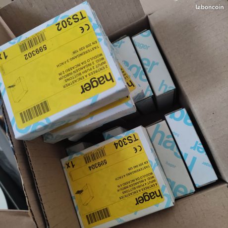 Module HAGER TX302 - 2 Entrées à Encastrer KNX EIB TEBIS - Neuf (sans Boîte)