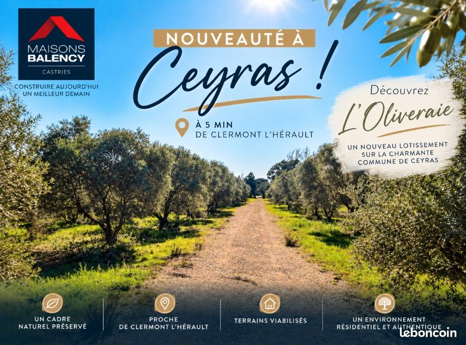 Terrain 375 m² Ceyras · 125 000 €