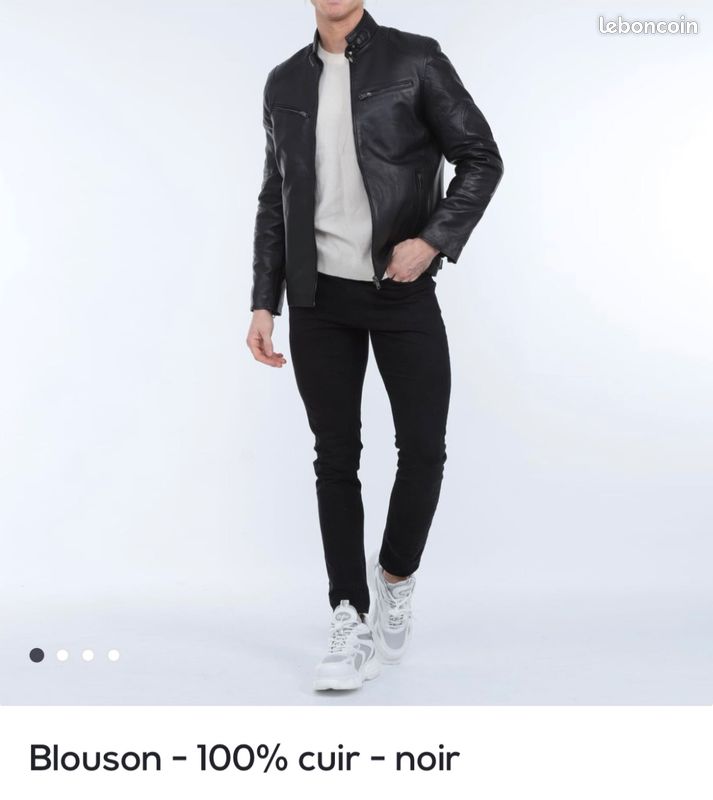 Blouson veste 100% cuir Helvetica S et L (image 4)